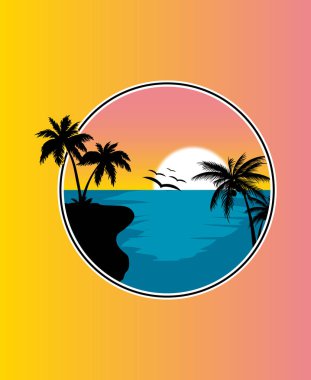 Retro vintage yaz şekli