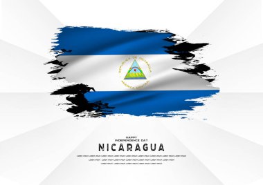 Nikaragua Bağımsızlık Günü 'nüz kutlu olsun Nikaragua bayrağı