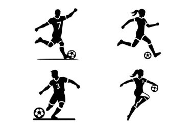 Oyuncu Poz Paketi Vektör Sanatı & İllüstrasyonu