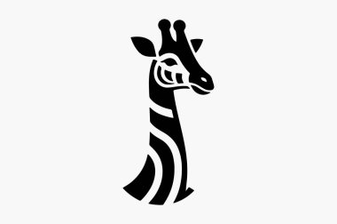 Girap Baş Simge Vektör Sanatı & İllüstrasyon