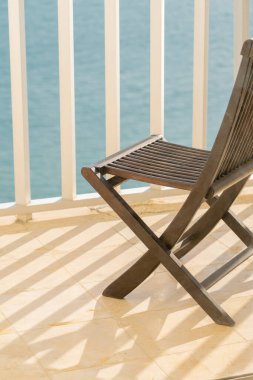 Balkondan deniz manzarası