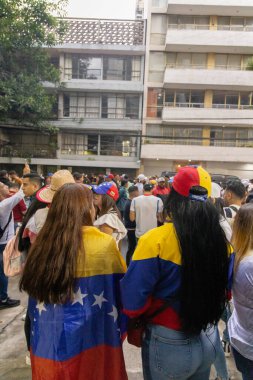 Mexico City, Meksika, 07.28.2024: Muhalefet seçim kampanyasının en temsilci lideri Maria Corina Machado tarafından başlatılması.