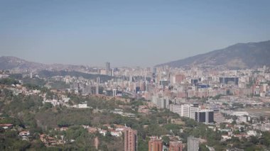 Caracas, Venezuela 'nın panoramik manzarası