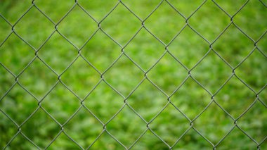 Çit çimenle örülmüş.