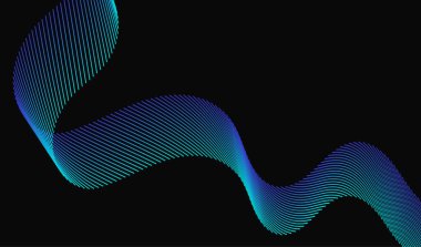 Mavi-mor ve yeşil noktalardan oluşan dalgalı bir deseni olan sakin, soyut bir arkaplan..