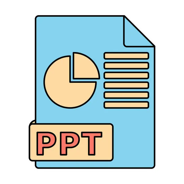 PPT Dosya Simgesi. Sunum Dosyası Biçimi Sembolü