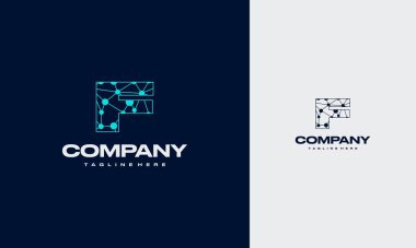 Molekül Teknolojisi Logosu, Bağlantı Noktaları Bilimi, Modern Logo Tasarım Vektörü