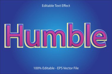 .HUMBLE Düzenlenebilir Metin Efekti 3 d kabartma biçimi tasarımı