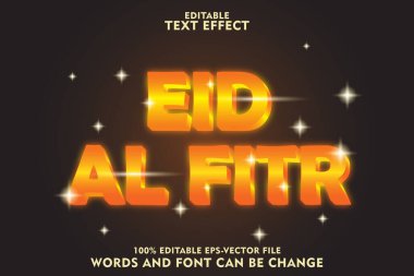 Kurban Bayramı düzenlenebilir metin efekti lüks kabartma biçimi