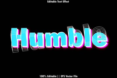 Mütevazı Düzenlenebilir Metin Efekti Modern Biçim