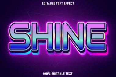 Parlatılabilir metin efekti 3d kabartma neon biçimi