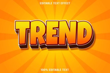 Trend düzenlenebilir metin efekti 3d kabartma biçimi