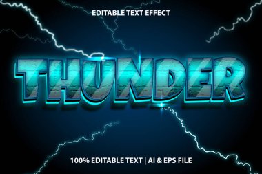 Şimşek düzenlenebilir metin efekti modern neon biçimi