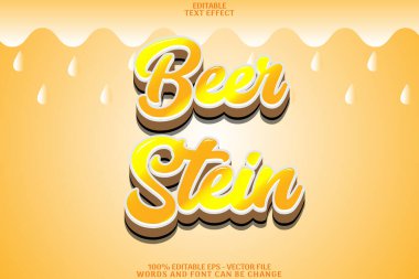 Bira Stein Düzenlenebilir Metin Efekti Çizgi Film Biçimi
