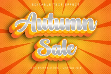 Sonbahar Satışı Düzenlenebilir Metin Gradyan Biçimi