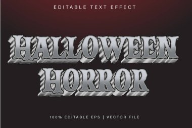 Cadılar Bayramı Dehşeti Düzenlenebilir Metin Etkisi Gradyan Biçimi