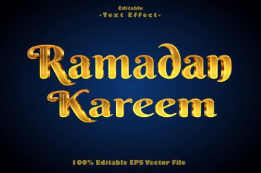 Ramazan Kareem Düzenlenebilir Metin Efekti 3d Lüks Biçim