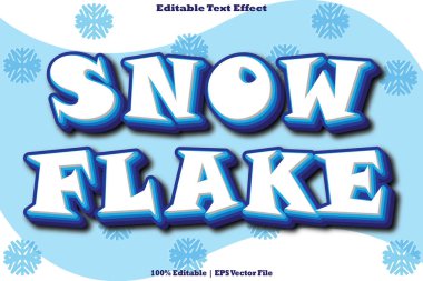 82 yaşında. Kar Tanesi Düzenlenebilir Metin Efekti 3B Kabartma Çizgi Film Biçimi