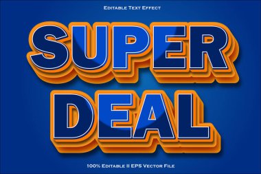 Super Deal Düzenlenebilir Metin Efekti 3d Kabartma Gradyan Biçimi
