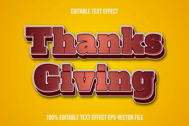 Düzenlenebilir Metin Efekti 3d Kabartma Gradyan Biçimi Teşekkürler