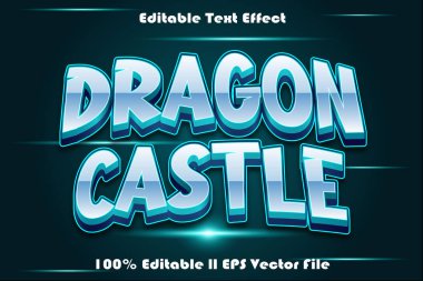 Dragon Castle Düzenlenebilir Metin Efekti