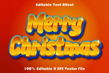 Merry Christmas Editable Text Effect