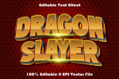 Ejderha Avcısı Düzenlenebilir Metin Efekti