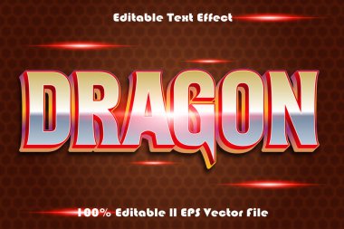 Dragon düzenlenebilir metin efekti