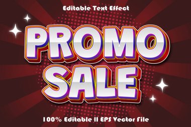 Tanıtım Satışı Düzenlenebilir Metin Efekti