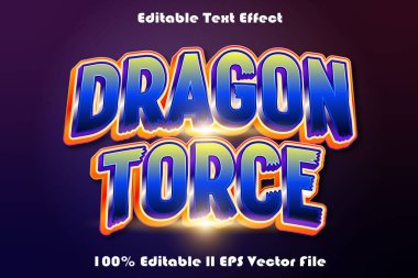 Dragon düzenlenebilir metin efekti