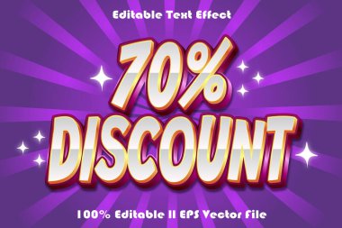 % 70 İndirimli Metin Efekti