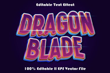 Dragon Blade Düzenlenebilir Metin Efekti