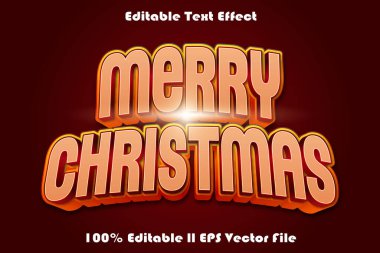 Merry Christmas Editable Text Effect