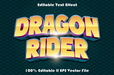 Dragon Rider Düzenlenebilir Metin Efekti