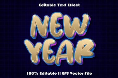 New Year Editable Text Effect