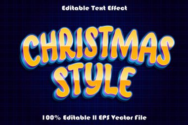 Noel Biçimi Düzenlenebilir Metin Efekti