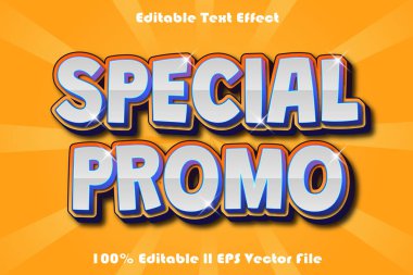 Özel Promo Düzenlenebilir Metin Efekti