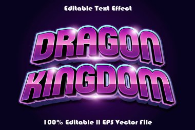 Ejderha Krallığı Düzenlenebilir Metin Efekti