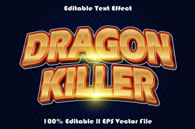 Ejder Katili Düzenlenebilir Metin Efekti