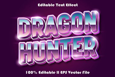 Ejder Avcısı düzenlenebilir metin efekti