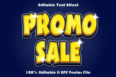 Tanıtım Satışı Düzenlenebilir Metin Efekti