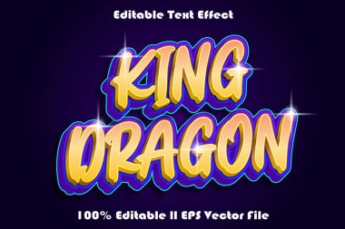 Kral Ejderha Düzenlenebilir Metin Efekti