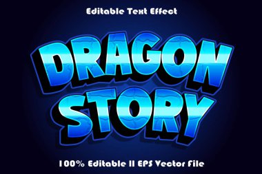 Ejderha Hikayesi Düzenlenebilir Metin Efekti