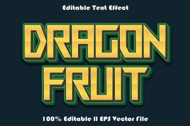 Ejder Meyvesi Düzenlenebilir Metin Efekti