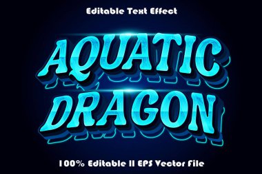 Su Ejderhası Düzenlenebilir Metin Efekti