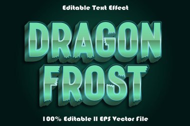 Dragon Frost Düzenlenebilir Metin Efekti