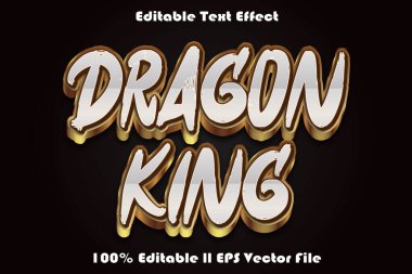 Dragon King Düzenlenebilir Metin Efekti