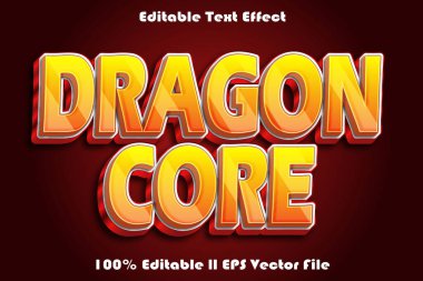 Ejder Çekirdeği Düzenlenebilir Metin Efekti