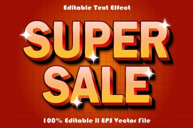 Süper Satış Düzenlenebilir Metin Efekti