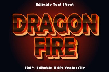 Ejderha Ateşi Düzenlenebilir Metin Efekti
